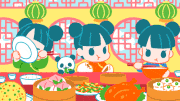 成島 真衣的gif的gif-中華たべたい