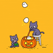 成島 真衣的gif的gif-ハロウィンおばけの生まれるところ