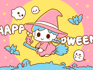 成島 真衣的gif的gif-Happy Halloween 2019