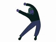 Mekamee的gif的gif-パクさん踊る
