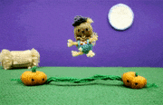 Mochimochi Land的gif的gif-Pumpkin Jump