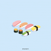 Miguel E.的gif的gif-Sushi set