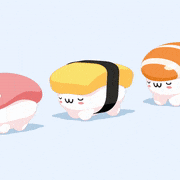 Miguel E.的gif的gif-Walking sushi
