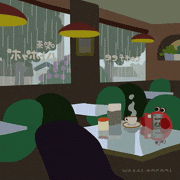 wakai manami的gif的gif-喫茶ハトポッポで読書をするカニのgif
