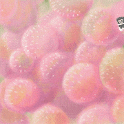 いずみだ ひろこ的gif的gif-ピンクのポワポワ