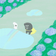 いずみだ ひろこ的gif的gif-雨上がりに