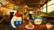 Yoojin Seol的gif的gif-monster cafe