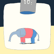 QuickObake的gif的gif-可哀想なぞうさん