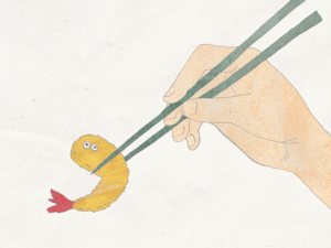 QuickObake的gif的gif-海老フライくん