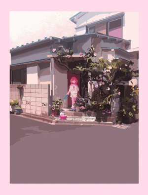 chinami的gif的gif-水遊びが好きなぬいぐるみ