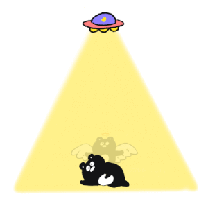 EVERYDAYSUNDAY_的gif的gif-アブダクションまーくん
