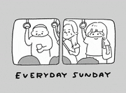 EVERYDAYSUNDAY_的gif的gif-電車に現れるまーくん