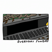EVERYDAYSUNDAY_的gif的gif-撃退されるまーくん