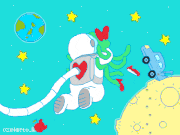 ないとう日和的gif的gif-キミを愛してる、エイリアン(dot ver.)