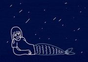 つきじ のはら的gif的gif-人魚