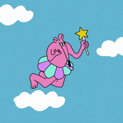 つきじ のはら的gif的gif-魔法をかけるねずみ