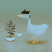 Dino Sato的gif的gif-アヒルループ