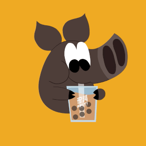Weiting Zhou的gif的gif-bubble tea time <3 