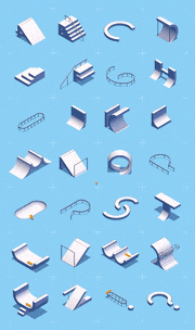 Keisuke Terashima的gif的gif-Skatepark Font