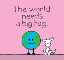 每日GIF(2020-04-28)的gif-The World Hug GIF by Chippy the Dog