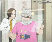映画『HELLO WORLD』【公式】的gif的gif-イェーイ！