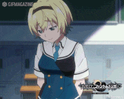 アニメ「グリザイア：ファントムトリガー THE ANIMATION」的gif的gif-もじもじ