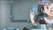 「劇場版 ハイスクール・フリート」【公式】的gif的gif-あわわわ！