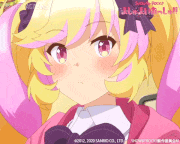 TVアニメ「SHOW BY ROCK!!ましゅまいれっしゅ!!」【公式】的gif的gif-ふふっ