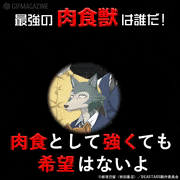 TVアニメ「BEASTARS ビースターズ」【公式】的gif的gif-最強の肉食獣は誰だ！？スクショゲーム