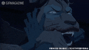 TVアニメ「BEASTARS ビースターズ」【公式】的gif的gif-膝蹴り
