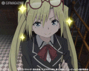 劇場版「トリニティセブン-天空図書館と真紅の魔王-」【公式】的gif的gif-【GIFスタンプ】取材です！