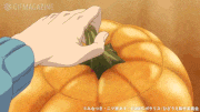 TVアニメ「同居人はひざ、時々、頭の上。」【公式】的gif的gif-かぼちゃ