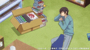 TVアニメ「同居人はひざ、時々、頭の上。」【公式】的gif的gif-第2話「ハル」