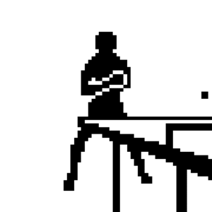 面白卓球GIF特集〜映画『ミックス。』公開記念的gif的gif-スポーツドット絵GIF　卓球