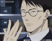 劇場版「シティーハンター ＜新宿プライベート・アイズ＞」【公式】的gif的gif-メガネくいっ