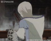GRANBLUE FANTASY The Animation Season 2【公式】的gif的gif-ちらっ