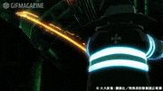 アニメ「炎炎ノ消防隊」【公式】的gif的gif-間一髪