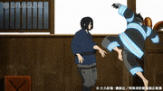 アニメ「炎炎ノ消防隊」【公式】的gif的gif-組手