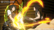 アニメ「炎炎ノ消防隊」【公式】的gif的gif-連続蹴り