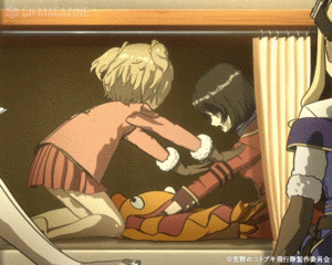 荒野のコトブキ飛行隊【公式】的gif的gif-ていていっ