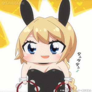 TVアニメ「叛逆性ミリオンアーサー」公式的gif的gif-【ステッカー】タンタタン♪-タンタタン♪