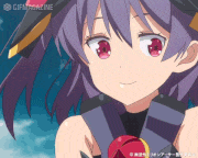 TVアニメ「叛逆性ミリオンアーサー」公式的gif的gif-【ステッカー】くすり