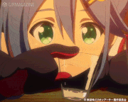 TVアニメ「叛逆性ミリオンアーサー」公式的gif的gif-【ステッカー】退屈