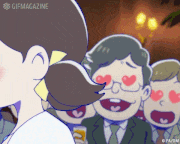 えいがのおそ松さん【公式】的gif的gif-なんか言った？