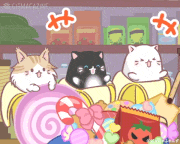 アニメ「ばなにゃ ふしぎななかまたち」【公式】的gif的gif-わーい！