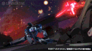 劇場版マクロスΔ 激情のワルキューレ【公式】的gif的gif-バルキリー戦闘シーンハイライト②