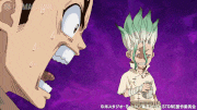 アニメ「Dr.STONE(ドクターストーン)」【公式】的gif的gif-なんと罰当たりなやつだ！！