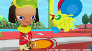 キャラとおたまじゃくし島【公式】的gif的gif-ホント剣をカタカタに向けるキャラ