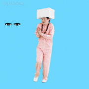 脳みそ夫だってGIF送りたいっつーの！的gif的gif-みんなの目線が冷やっこ