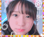 わーすた【公式】的gif的gif-三品瑠香　ねこフィルター
